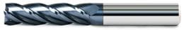 Цельная твердосплавная концевая фреза, 4 зуба, с&nbsp;длинной режущей частью.
